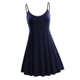thumbnail image 1 of Vestido de verano para mujer Zulema sin mangas ajustable tiras flores azul Navy L Vestido de playa, 1 of 8