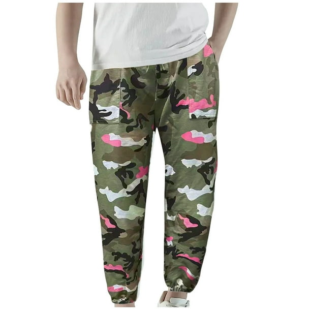 Pantalones largos para hombre, informales, a la moda, con cintura