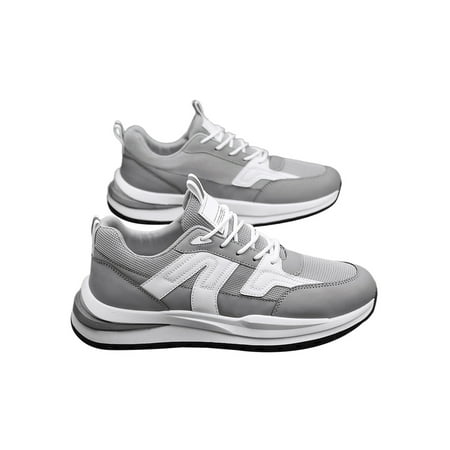 

Fangasis Men Sneakers Comfort Running Shoe Sport Athletic Shoes Mens Trainers Walking Fashion Breathable Gray 9