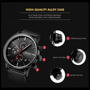 Findtime Watches for Men, Business Dress Mens Watches Chronograph Analog Quartz Watch Luminous Date Luxury Casual Wrist Watch