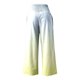 thumbnail image 5 of Pantalones anchos de cintura alta elástica con estampado veraniego para mujer: estampado digital por pulverización, cintura alta de tres cortes, pierna ligeramente ajustada, bolsillos ocultos., 5 of 5