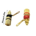 thumbnail image 5 of YIEMEEN 4mm Binding Post Banana Plug Speaker Terminals Binding Post Banana Plug Connection Clamp Gold Plated Easy Installation, 5 of 8
