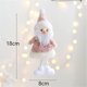 thumbnail image 4 of Colgante de muñeco de nieve de niña ángel de peluche de Navidad rosa, muñeco de nieve de Papá Noel, adorno para árbol de Navidad, 4 of 5