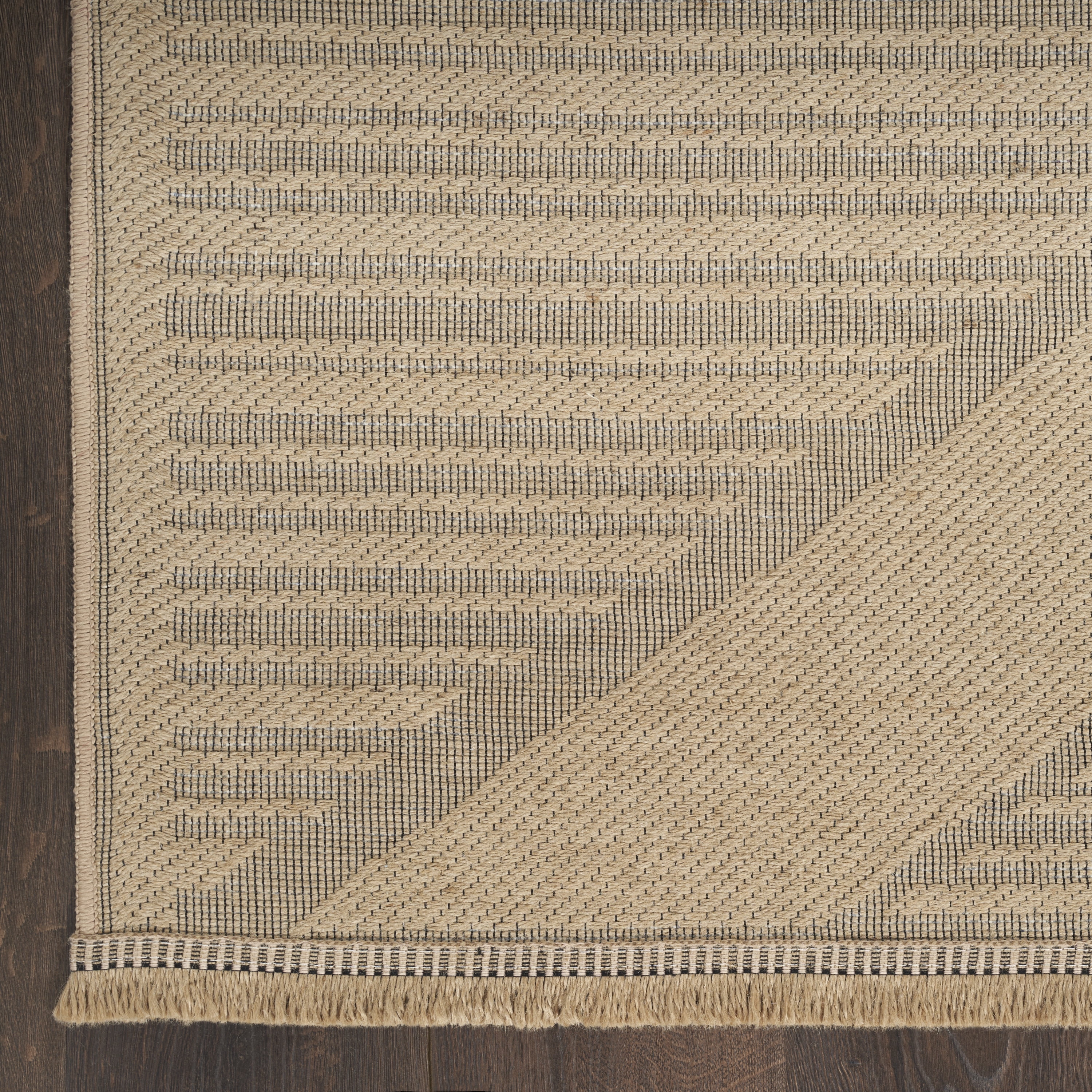 Nourison Washable Organic Geometric Natural Beige 2' x 4' Area Rug (2x4)