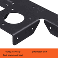 thumbnail image 3 of 4 Pack Heavy Duty Pergola Corner Brackets Extension 3-Way T Brackets for 4 x 4 Post Bracket Pergola Gazebo Kit, 3 of 8