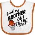 thumbnail image 3 of Inktastic That's My Brother out There Basketball Boys or Girls Baby Bib, 3 of 4