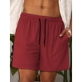 thumbnail image 3 of IDOPIP Men's Summer Board Shorts Adjustable Drawstring Quick-Drying Shorts with Liner Swim Trunks, 3 of 7