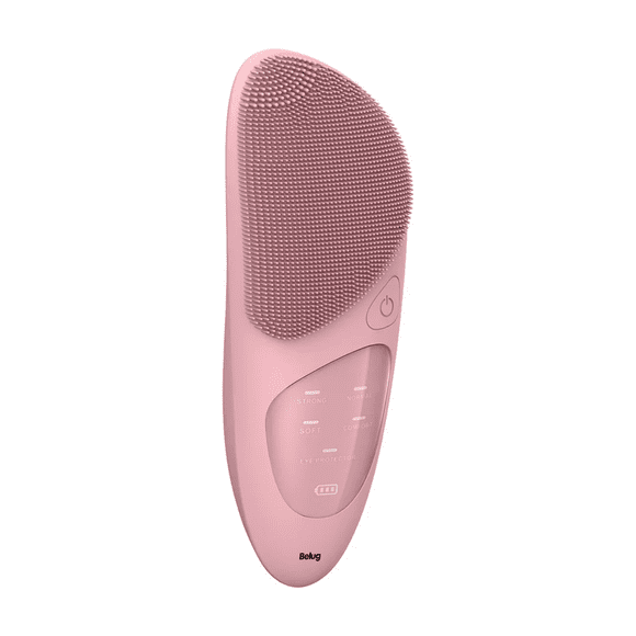 "Cepillo Limpiador Facial Eléctrico De Silicona Recargable Belug, Rosa "