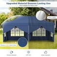 thumbnail image 4 of Patiojoy 10 x 20FT Pop up Canopy with 6 Sidewalls Outdoor Canopy Tent with Zippered Entrances Windows Blue, 4 of 10