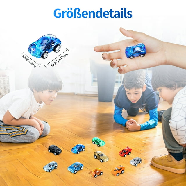 mmirethe 36pcs Toy Vehicles Mini Race Car for Boys Models Plastic Vehicle Set Children Kid Gifts Racing Color Small Size