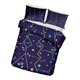 thumbnail image 4 of de 3 piezas con funda nórdica impresa, color sólido, suave y transpirable con funda de almohada Macarena Fundas de sábanas de poliéster, 4 of 6