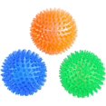 thumbnail image 1 of 3/6 PCS Pet Squeaky Chearing Balls, Dog Soft Stab Balls Cleaning Teeth Toys Balls, para Small Medium Large Pet Dog Cat Toys, azul/naranja/verde Xemadio WMXL-249-1, 1 of 8