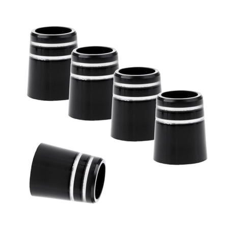 5PCS .335 .350 .370 Black Ferrules 2 Rings for Golf Iron Wedge Shafts , Black, 9.5 x 19 x 13.6mm