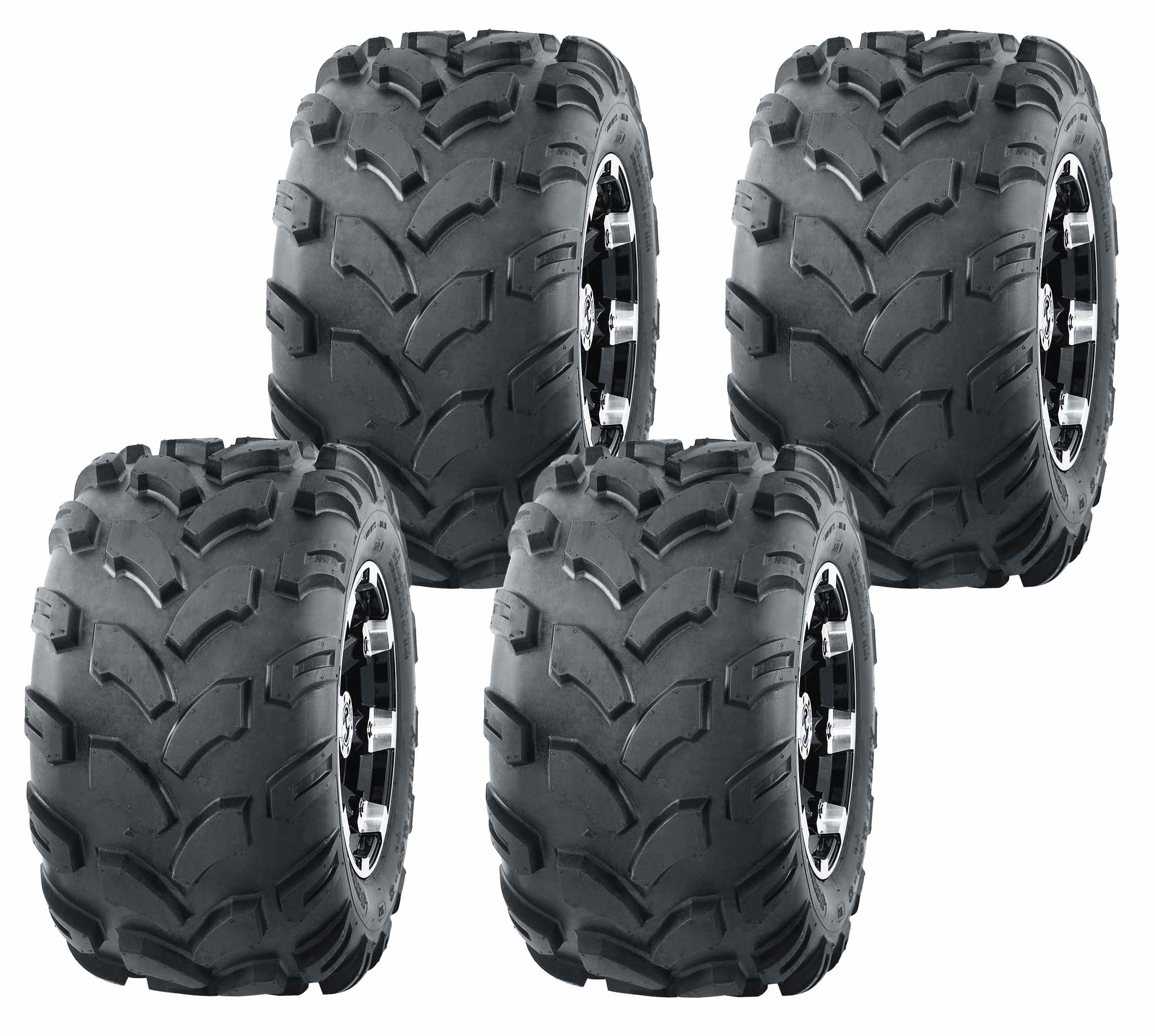 Set 4 WANDA ATV Tires 19x78 19x7x8 Front & 19X9.58 19X9.5X8 Rear 4PR