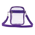 thumbnail image 1 of Clear Bag for Stadium Events, Clear Purses for Women Men, Transparent Crossbody Bag, See Through Sling Backpack, Belt Bag for Concerts Sports Festivals, Pueple, 1 of 3