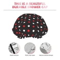 thumbnail image 5 of Kdxio Red and white polka dots Print Shower Cap for Women,Elastic and Reusable,Double Waterproof Layers Bathing Hat, 5 of 9