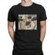 thumbnail image 5 of Camiseta gráfica divertida "Lunes me dejó roto" de gato para hombre, de algodón, informal, de manga corta, estilo vintage, de gran tamaño., 5 of 7