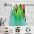 thumbnail image 5 of Dreamtimes Hummingbird Spring Flower Hand Towels 2 PCS, Colorful Floral Birds Kitchen Towel Ultra Soft and Highly Absorbent,Decorative Fingertip Face Towel for Bathroom Hotel, 28.3"x14.4", 5 of 6