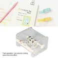 thumbnail image 1 of Washi Tape Dispenser Cutter Plastic Transparent Adhesive Tape Dispenser Office Desktop Washi Tape Holder with Cutter, 1 of 7