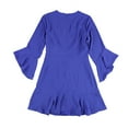thumbnail image 2 of bar III Womens Solid Ruffled Dress, Blue, 12, 2 of 2