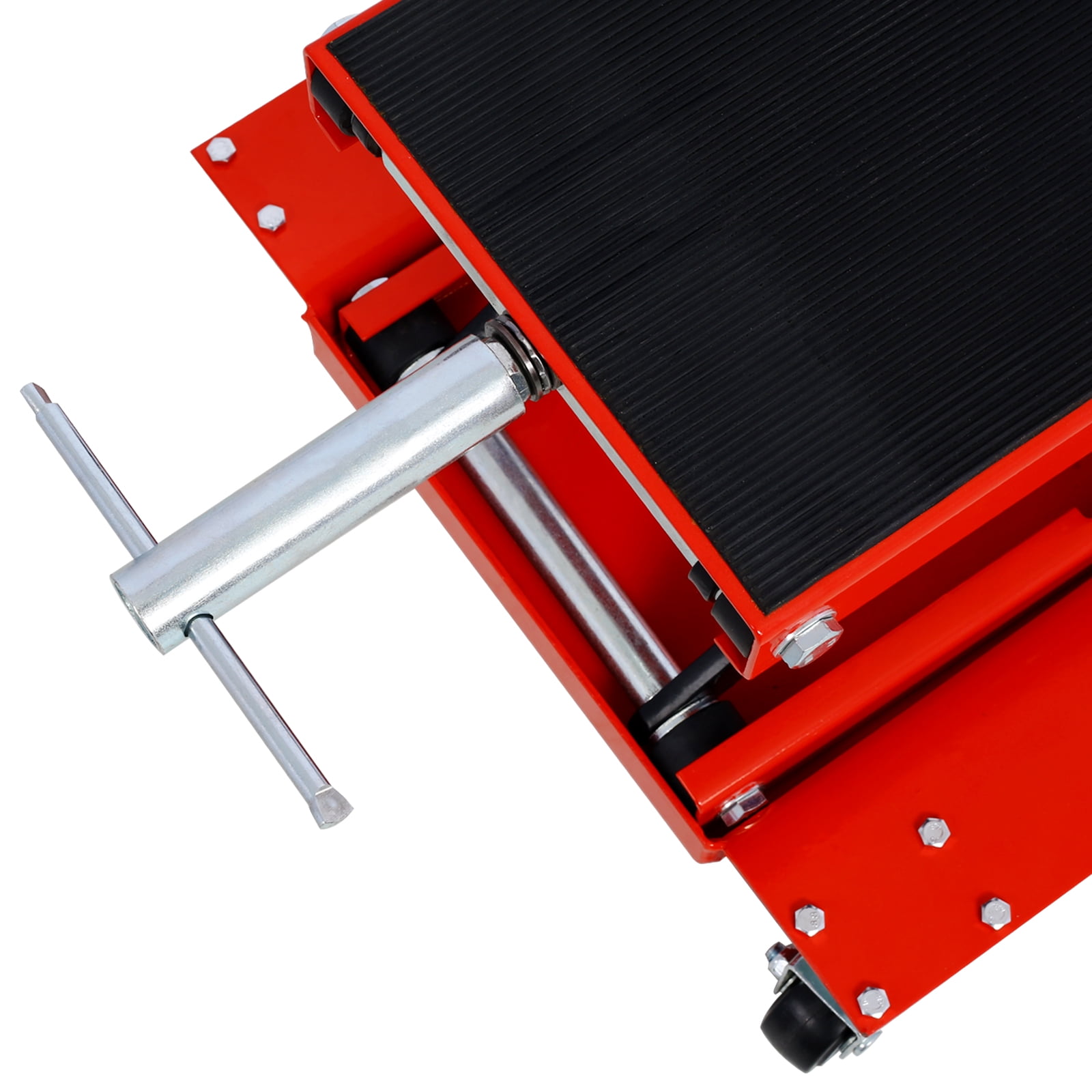 1100lb Reinforced Scissor Lift Jack Portable Bike Rack Steel Casters Motorcycle Stand Wheel Engine Stand - Easy Maneuverability