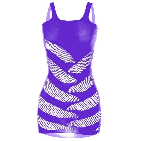 IROINNID Sexy Lingerie For Women At Hip Sexy Strap Lingerie Fishnet Seamless Mesh Netting Chemise Hollow Out Perspective Sleepwear Nightdress