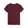 thumbnail image 3 of CCRFTGI 4th of July Shirts for Children Girls Size 10-12 USA Shirts 250th Anniversary 1776-2026 Summer Patriotic Tunic Blouses 1776 Festival Girls Fashion Tops Wine 12-13 Years, 3 of 4