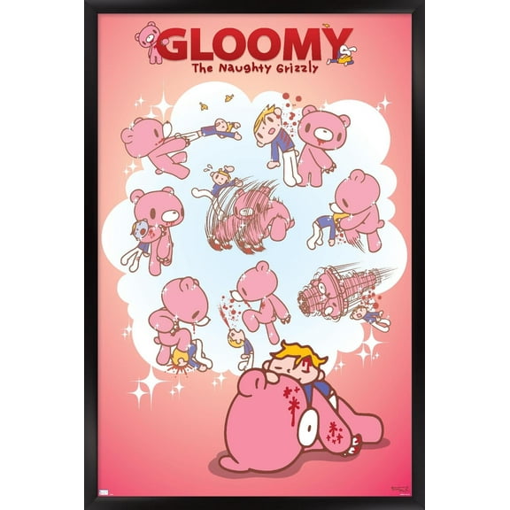 Gloomy Bear - Dreaming Wall Poster, 14.725" x 22.375" Framed