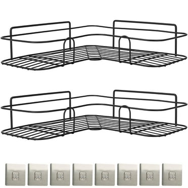2X Corner Shower Bathroom Shelves Wall Mounted Basket Rack Kitchen Caddy Holder