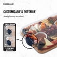 thumbnail image 4 of Farberware Build-a-Board Bamboo Charcuterie Board, Single Compartment, 11x14, Navy, 4 of 15