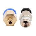 thumbnail image 1 of Copper Stainless Steel 6Mm Thread Diameter Pneumatic Connector, Straight Pneumatic Connector, Extruders for Bowden Extruders, 1 of 8