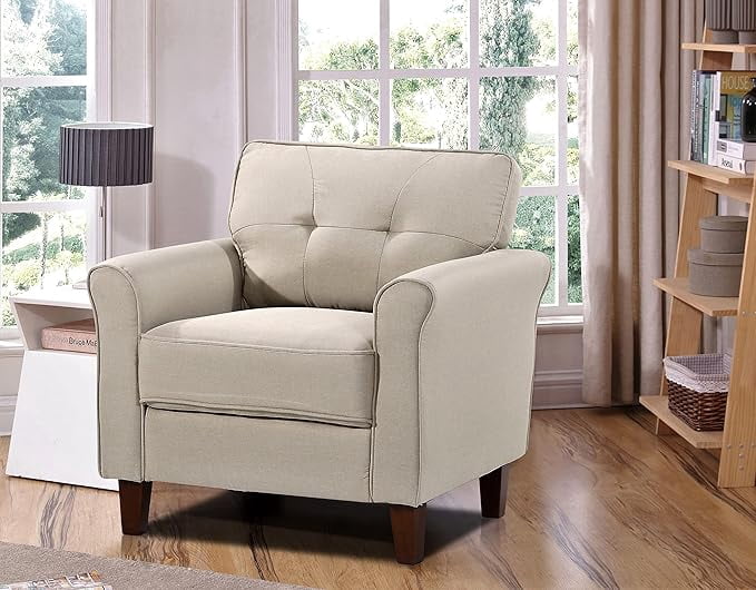 US Pride Linen upholstery high density foam armchair