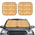 thumbnail image 2 of Gukieu Wild West Colorful Print Car Windshield Sun Visor, Foldable Anti-UV Car Sun Visor Suitable for Vans, Trucks Car Accessories-Large, 2 of 6