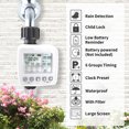 thumbnail image 2 of Garden Water Timer for Hoses Programmable Plant Self-Watering System Sprinkler Timer Waterproof Large Screen Irrigation Timer for Pot Plants Greenhouse Patio Lawn Flower Beds, 2 of 7