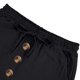 thumbnail image 3 of Pantalones cortos holgados de playa para hombre, para uso informal en verano: pantalones cortos con cintura elástica y botones, tejido de lino, aptos para actividades al aire libre y senderismo (S-, 3 of 6