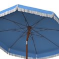 thumbnail image 5 of SAFAVIEH Estonia 6.5' Fringe Beach Patio Umbrella, Light Blue, 5 of 6