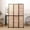 Wood color, variant on Juiluna 3 Panel Room Divider Privacy Screen Privacy Wall Divider Folding Wood Screen for Home Office Bedroom Restaurant 14.57" x 70.87" Each Panel