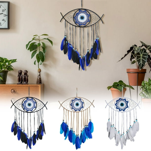 onlyliua ¡ ¡Promoción de Temporada! Atrapasueños de Plumas Atrapasueños para Colgar En La Pared, Decoración Del Hogar, Dormitorio, Sala de Estar, Patio, Regalo de Bendición