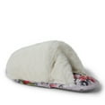 thumbnail image 5 of Dearfoams Women's Louise Fuzzy Cross Band Slide Slipper with Eyemask Gift Set, 5 of 6