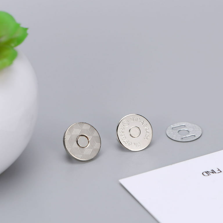 Silver Curved Metal Buttons, 14mm 6 pack