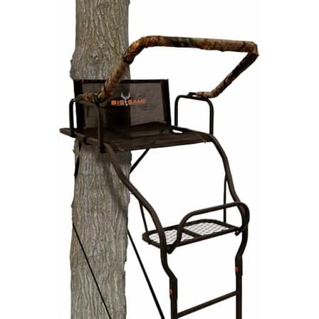 Big Game Warrior Elite Ultra-Wide Ladder Whitetail Deer Elk Mule Above Hunting Outdoors Flex-Tek Seat 17' Tall 1-Person Tree Stand$$Other