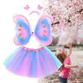thumbnail image 1 of Conjunto de disfraz de mariposa para niñas bebés Ropa de princesa con ala Varita y diadema para grandes Princesa Soledad vestido elegante de grils, 1 of 10