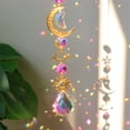 thumbnail image 3 of Candelabro de cristal de estrella prisma campanillas de viento cortina hogar jardín colgantes (A) Likrtyny  Libre de BPA, 3 of 5