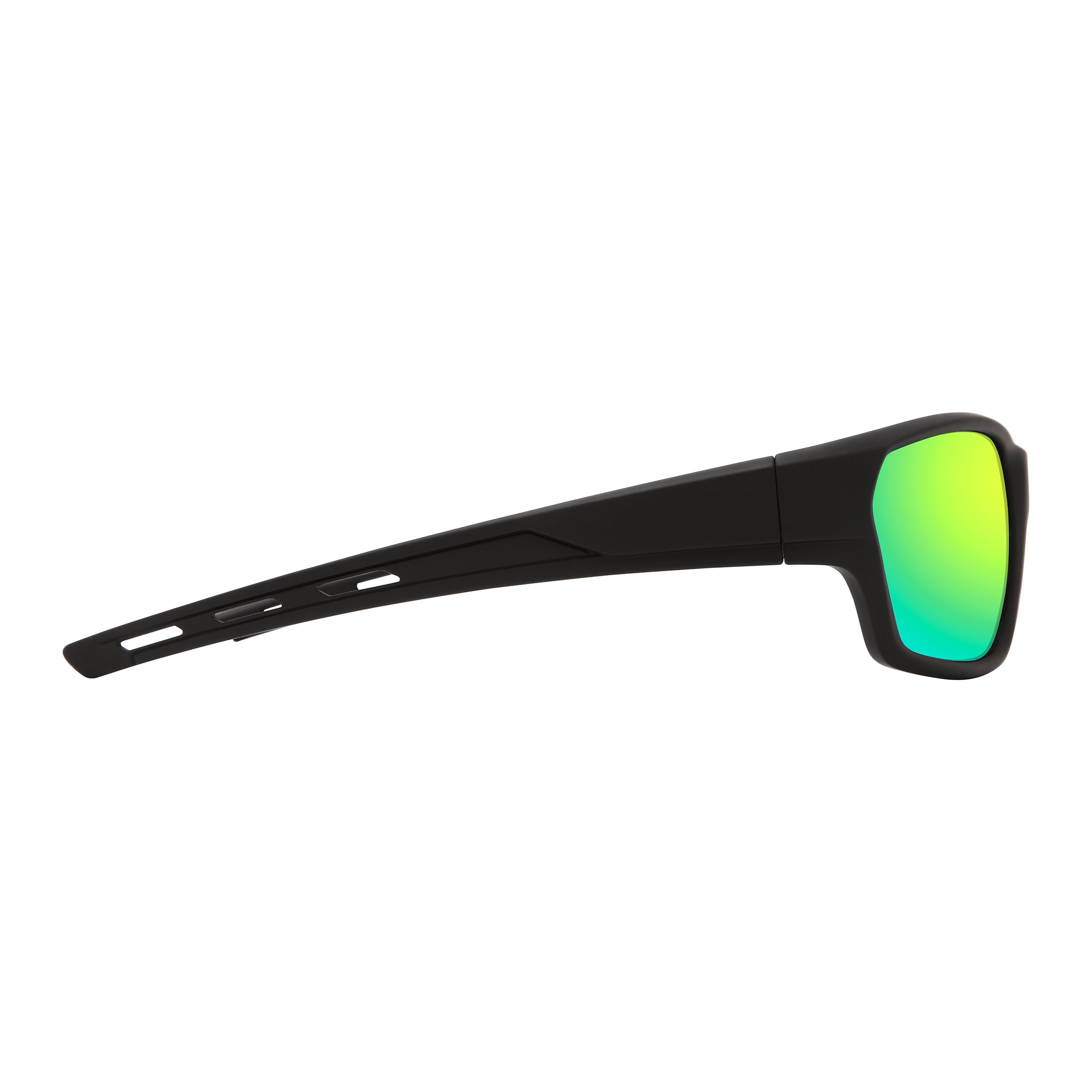 M+, Safety Glasses, Unisex, MS622187CRBLK, Plastic, Black with Lens Color Blue Green, 1 Unit