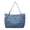 Blue, variant on Large Casual Denim Tote Bag, Multi Pocket Purse for Women, Light Blue Shoulder Handbag with Zipper Closure