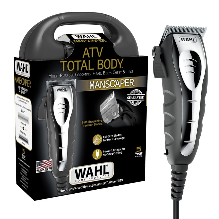 Wahl ATV Manscaper Total Body Hair Clipper for Men, 18-Piece photo 1