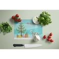 thumbnail image 3 of Dalmatian Christmas Tree Glass Cutting Board Large, 3 of 4