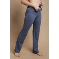 thumbnail image 2 of Women's Cottonique W12208 Latex Free Organic Cotton Drawstring Lounge Pant (Melange Blue 6), 2 of 4
