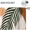 thumbnail image 4 of Boho Abstract Window Curtains Mid Century Rod Pocket Modern Leaves Brown Curtain Drapes Geometric Curtains for Bedroom Living Room Treatment 2 Panels 42Wx63H Inch, 4 of 6