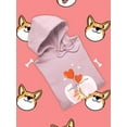 thumbnail image 3 of Corgi Dog And Gray Kitten Hoodie Women -Image by Shutterstock, Female Large, 3 of 4